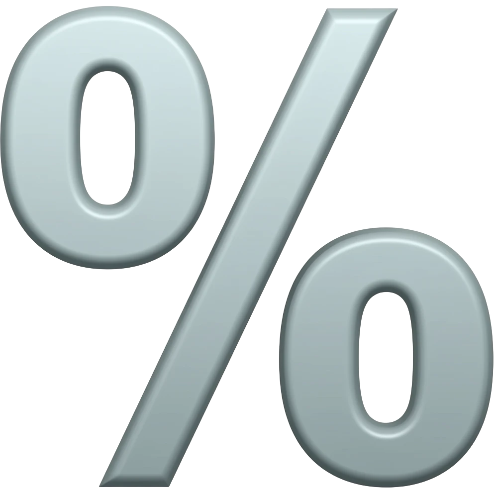 percentage sign emoji