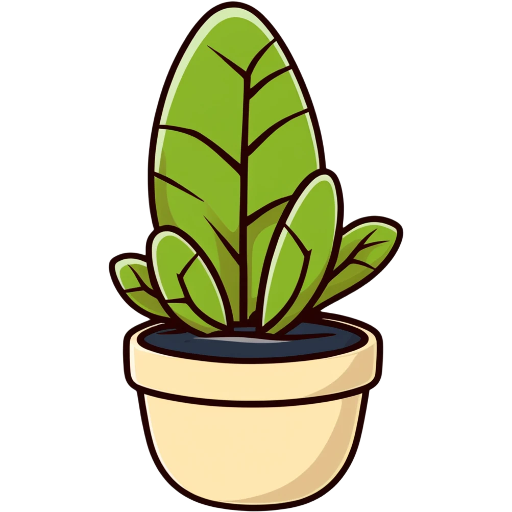 Sedum Pachyphyllum jelly bean plant succulent with thick tubular leaves in a beige pot emoji