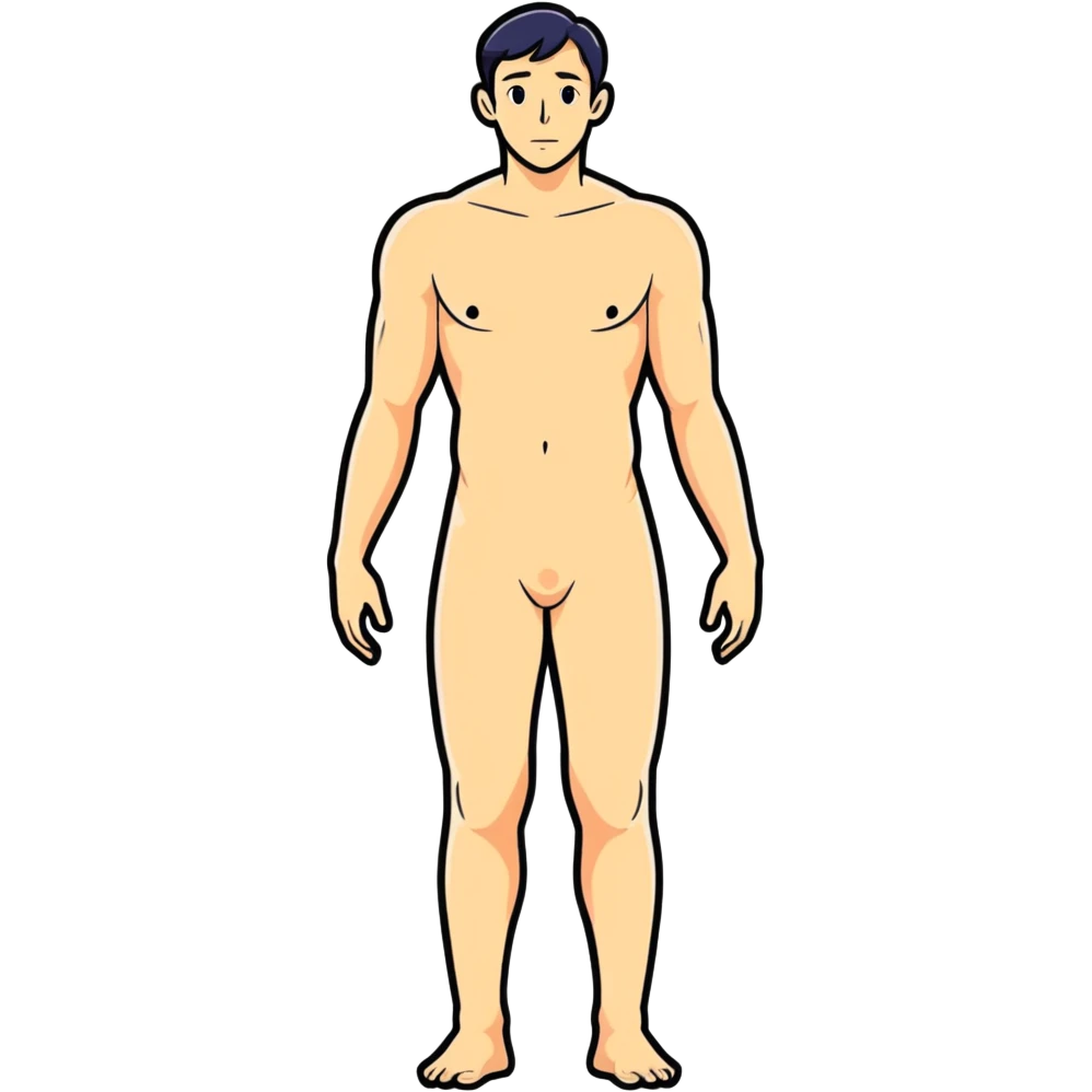 Naked man full frontal  emoji