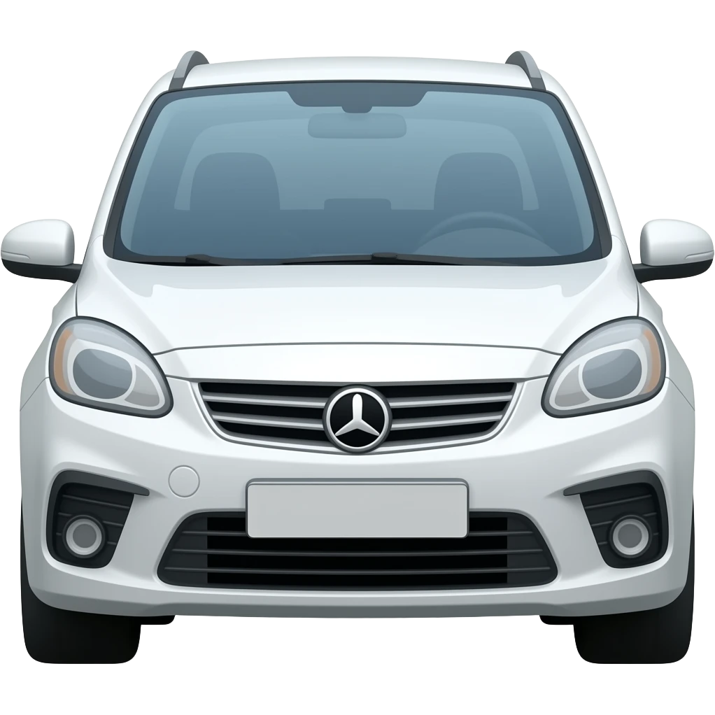 make this car emoji white emoji