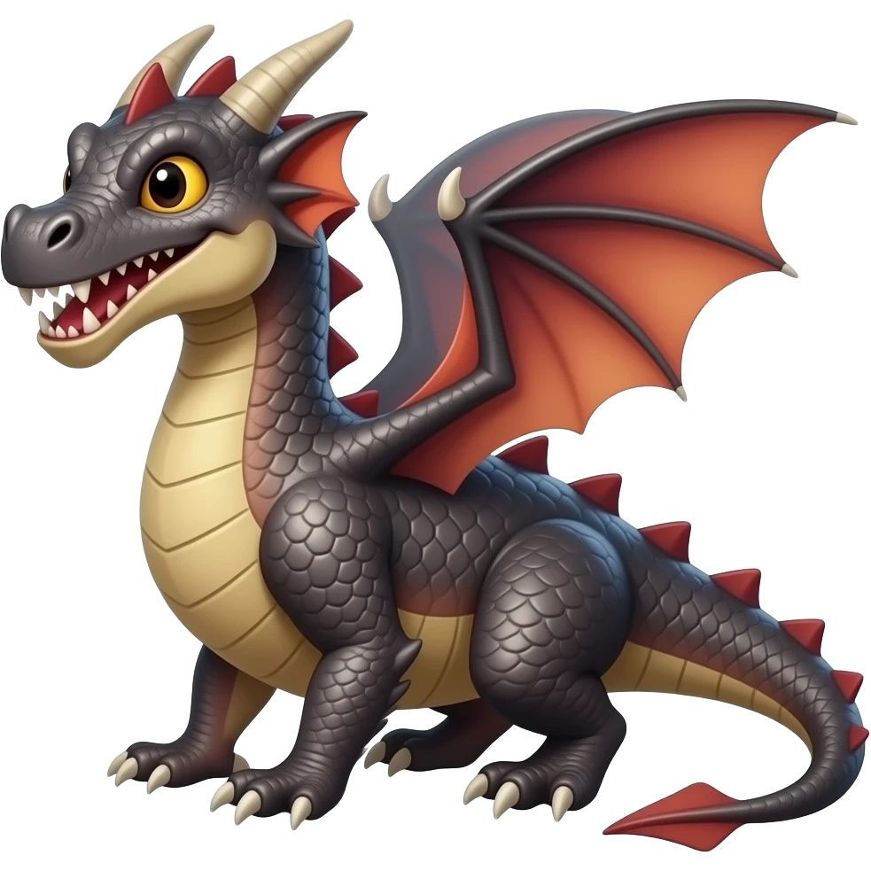 Toothless dragon emoji