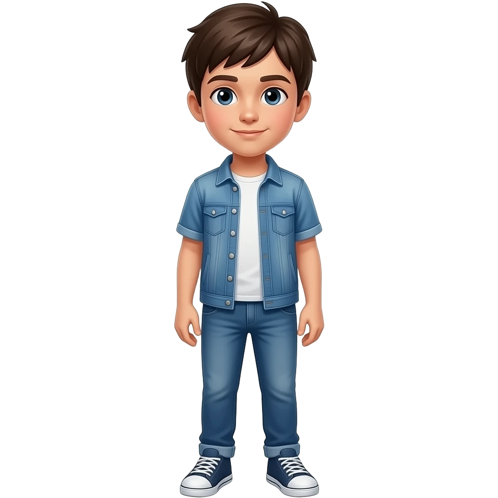 un chico de 12 años que se vea todo el cuerpo emoji