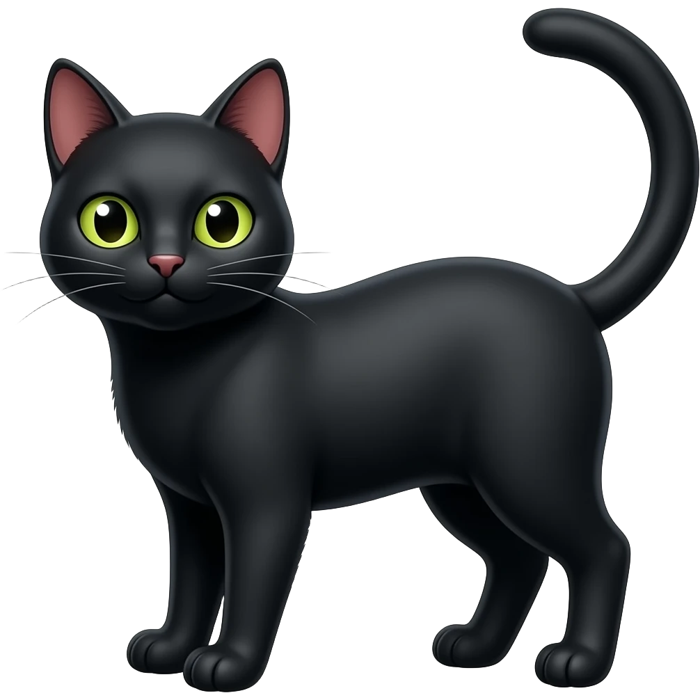 Halloween Black cat emoji