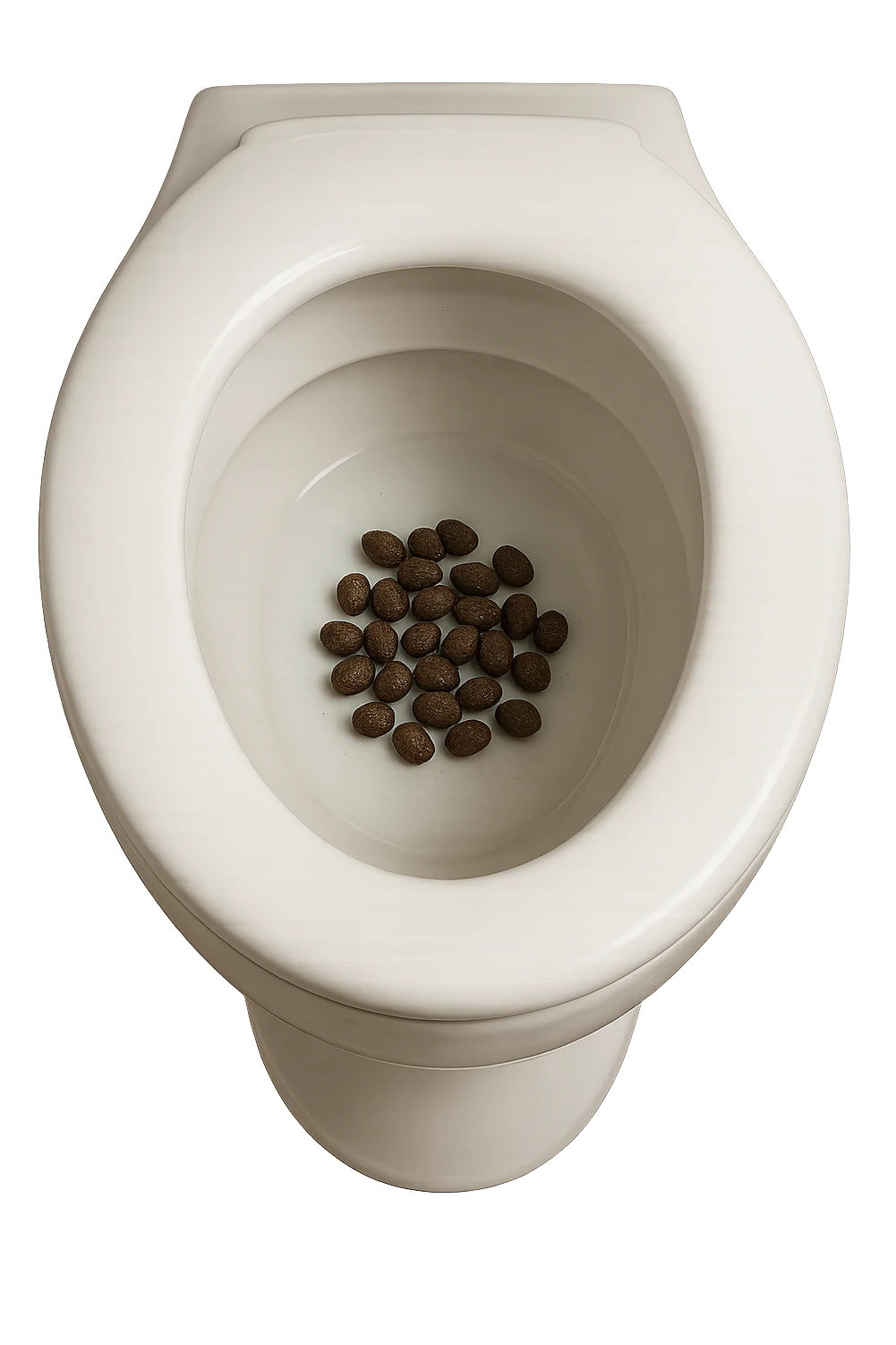 wc dentro cui cadono feci di animale a pallini, iperrealistico 4k emoji