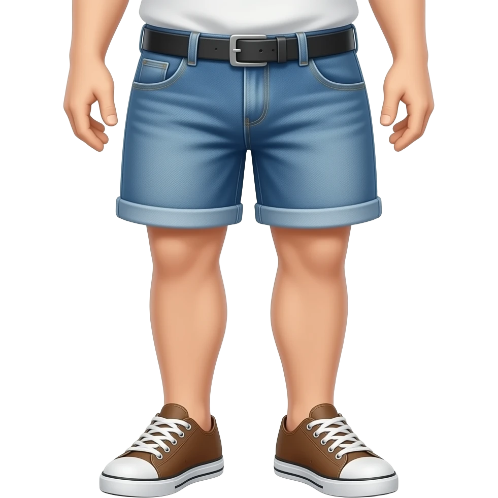 RIGHT LEG ONLY SHOWING FROM THIGH emoji