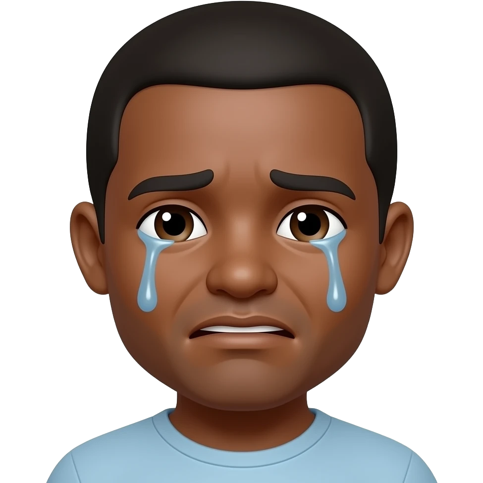 Brown man crying gifs emoji