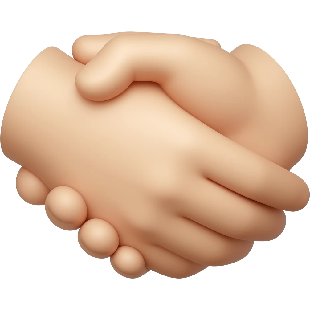 3d both hand together sculptures emoji