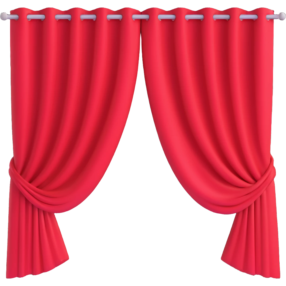 curtain plain  white emoji