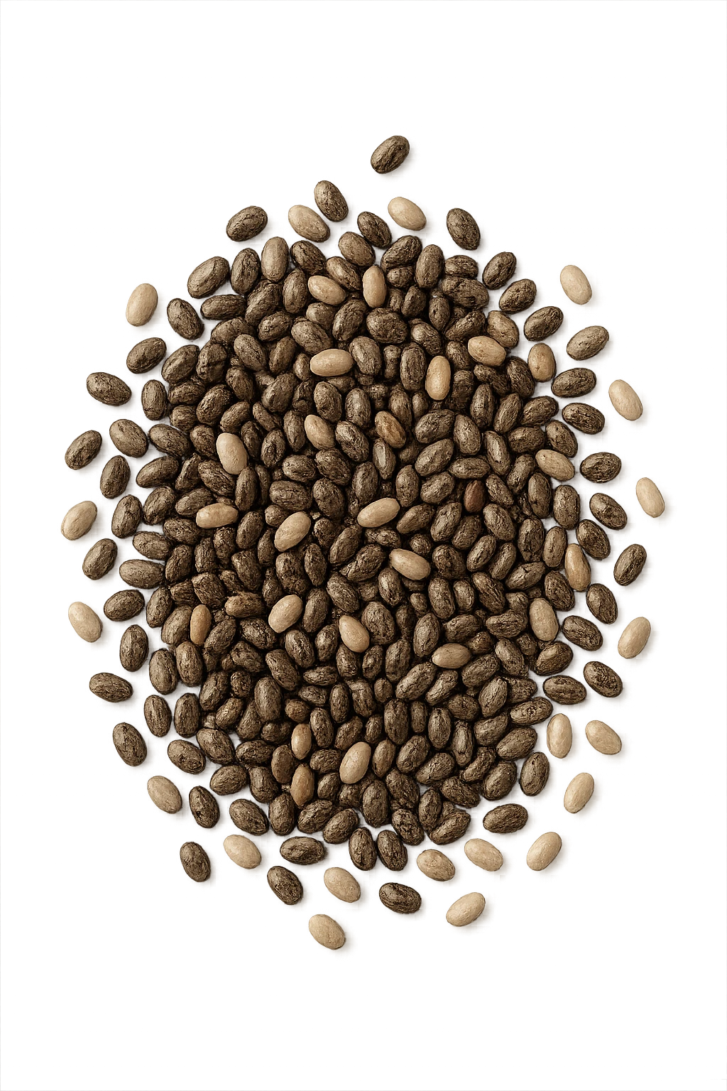 semi di chia visti dall'alto emoji