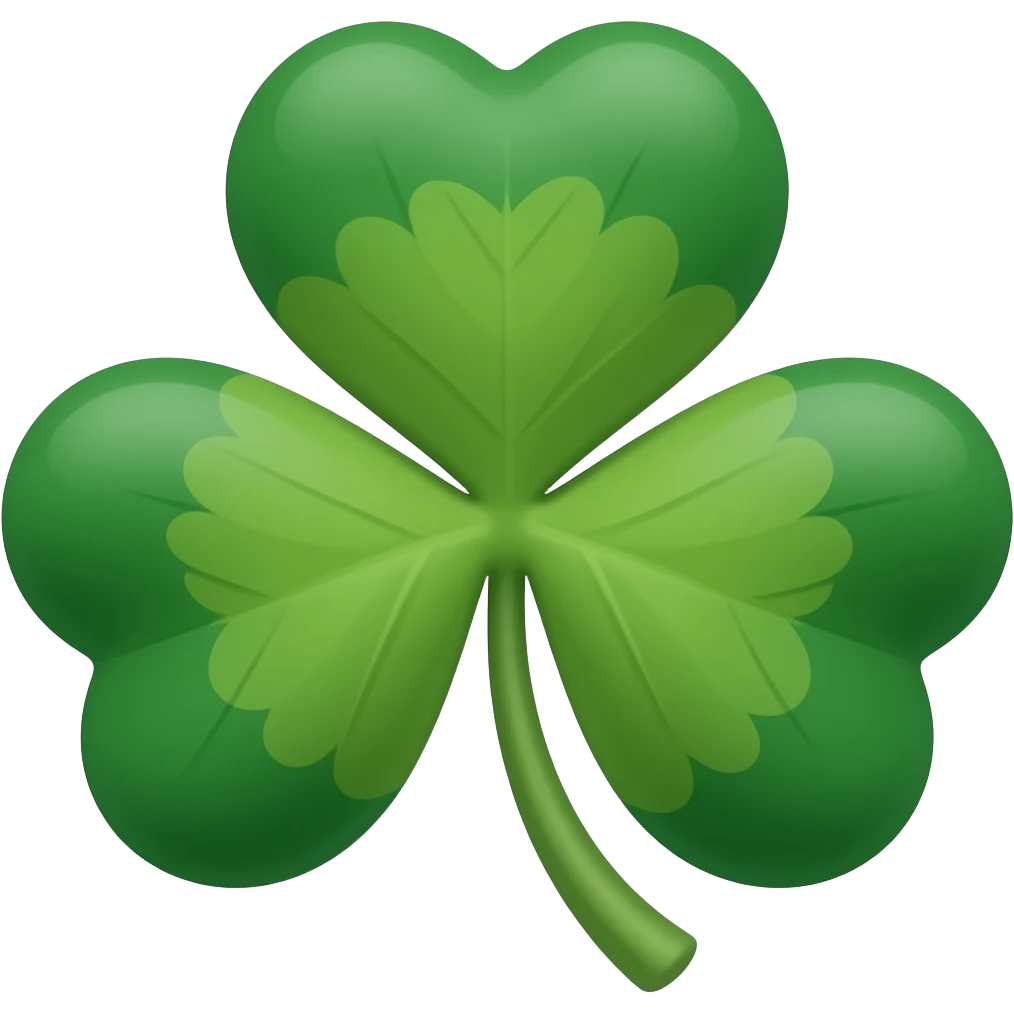 A four-leaf clover emoji