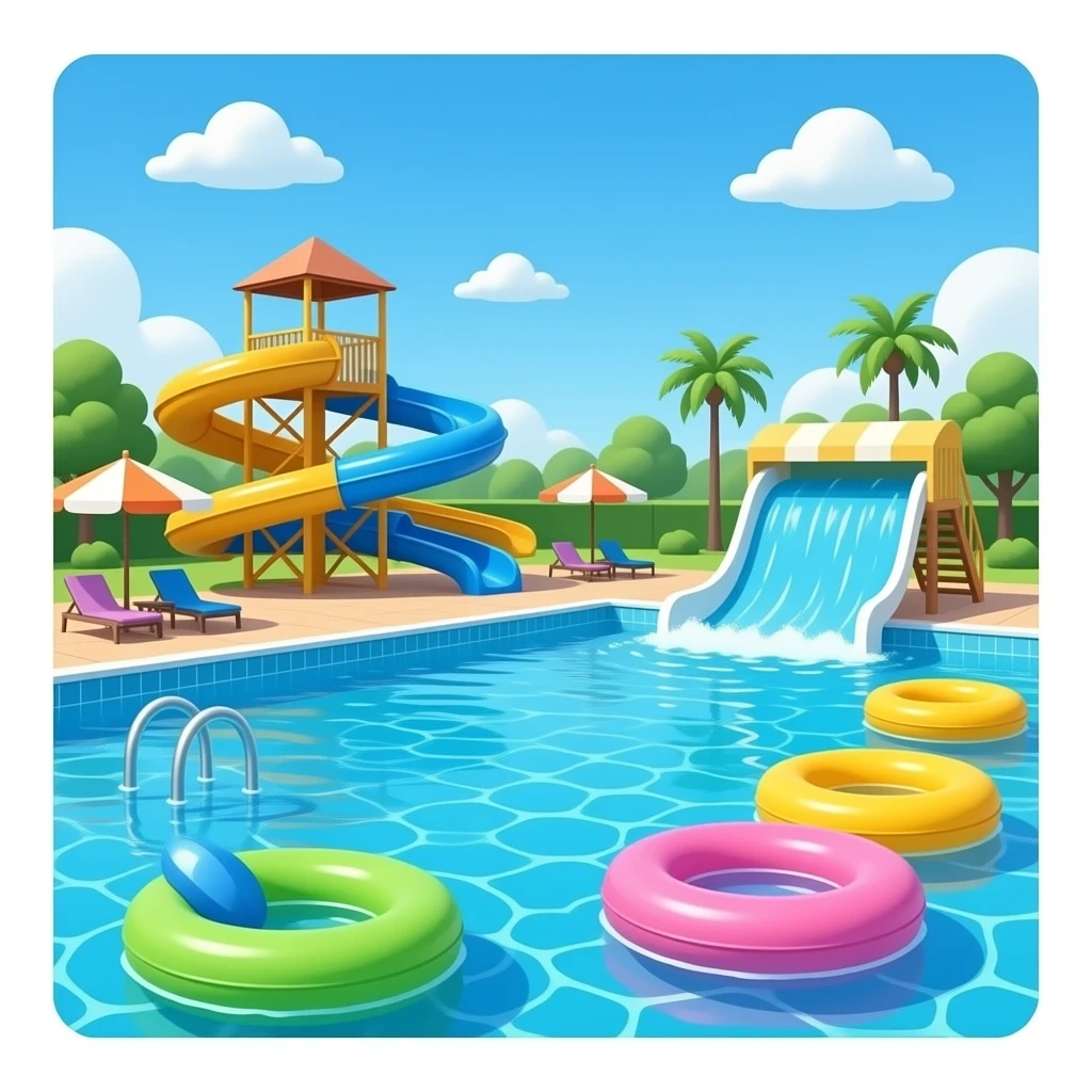 Massive water park pool emoji
