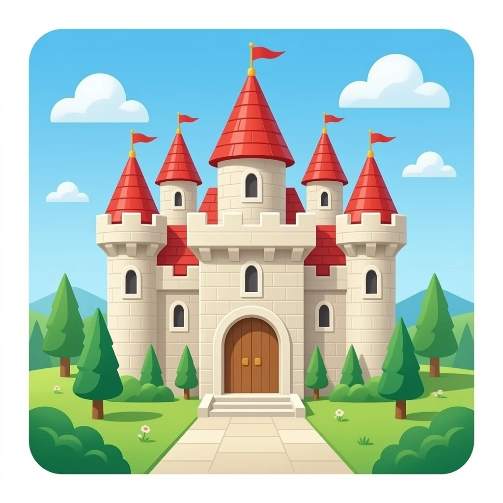 castle shaped like rook emoji