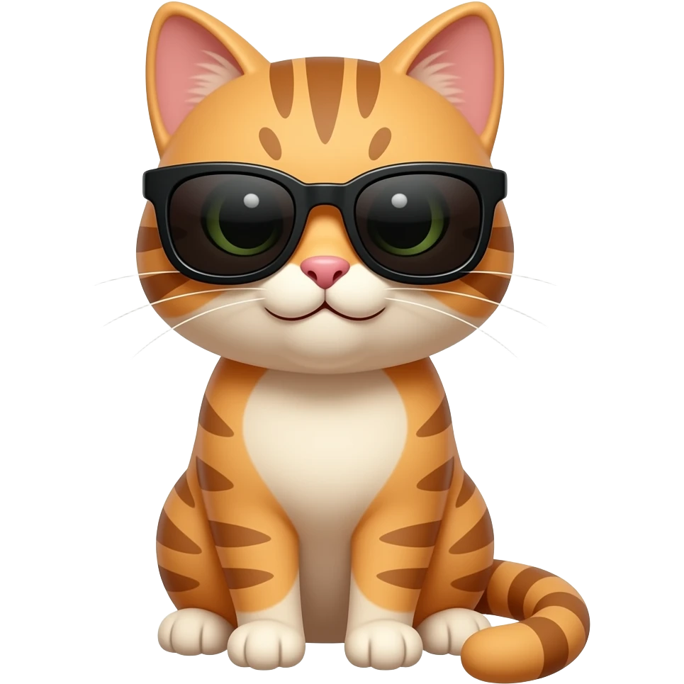 Cat wearing sunglasses emoji