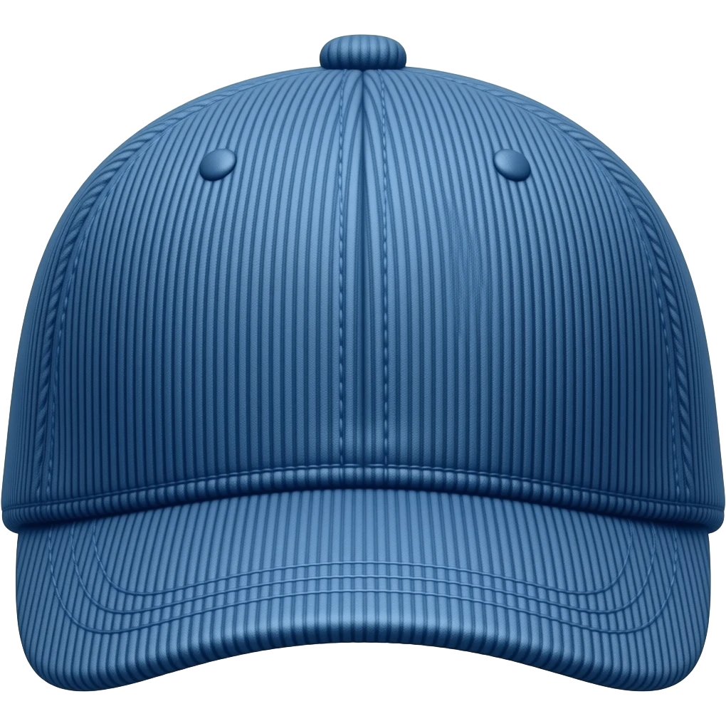 blue corduroy hat emoji