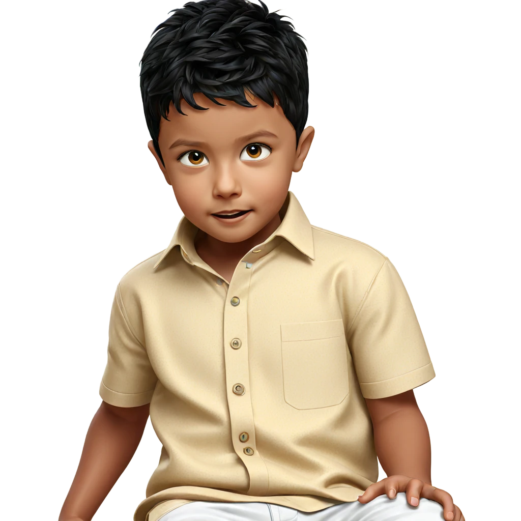 realistic portrait of a boy emoji