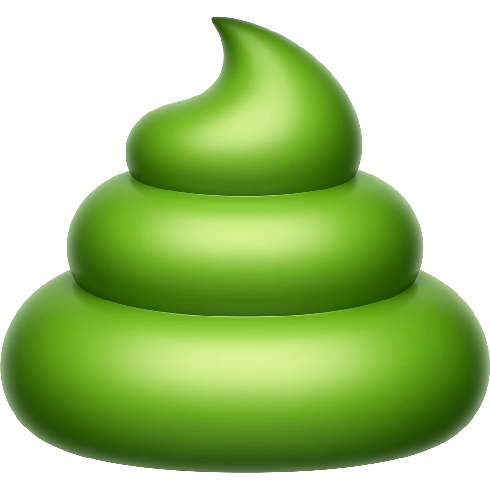 Green poop emoji
