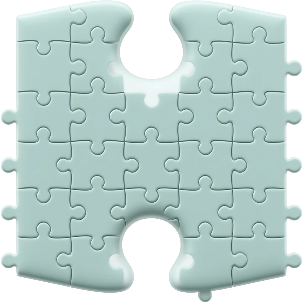 not fitting puzzle to the whole picture emoji