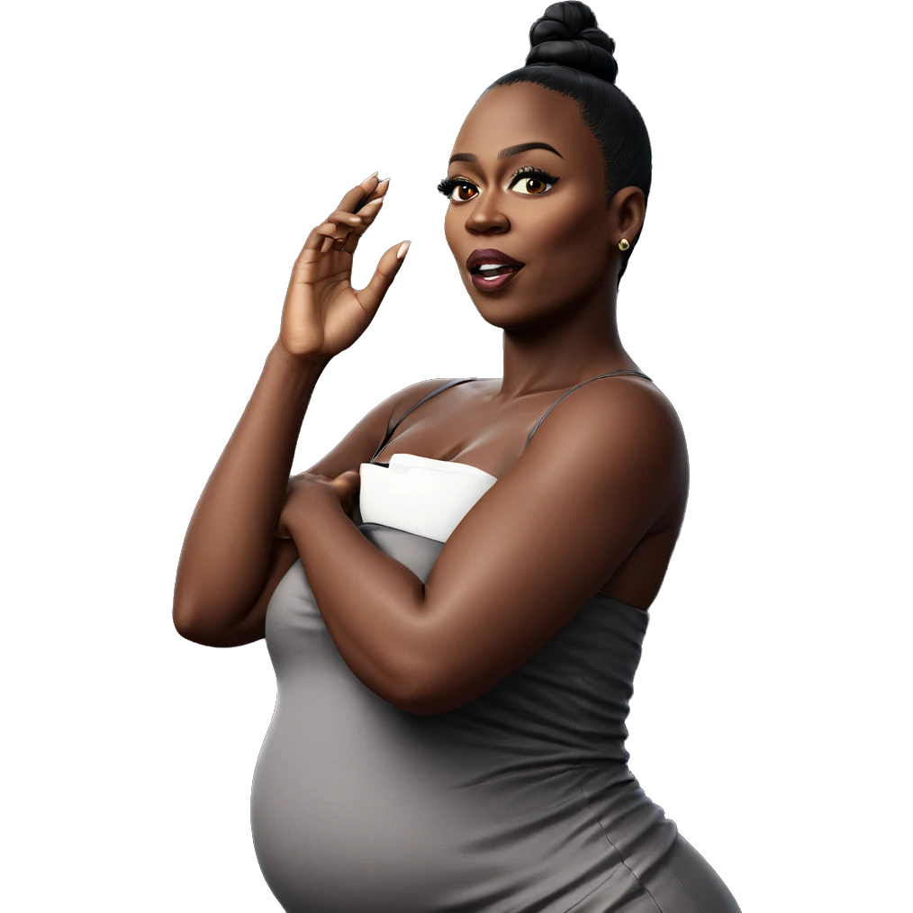 realistic portrait of dark beauty emoji