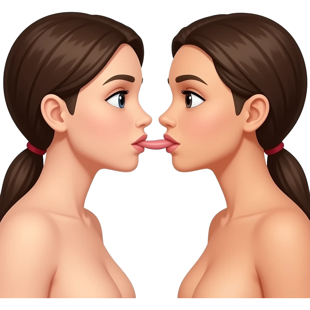 Naked women sucking penis emoji