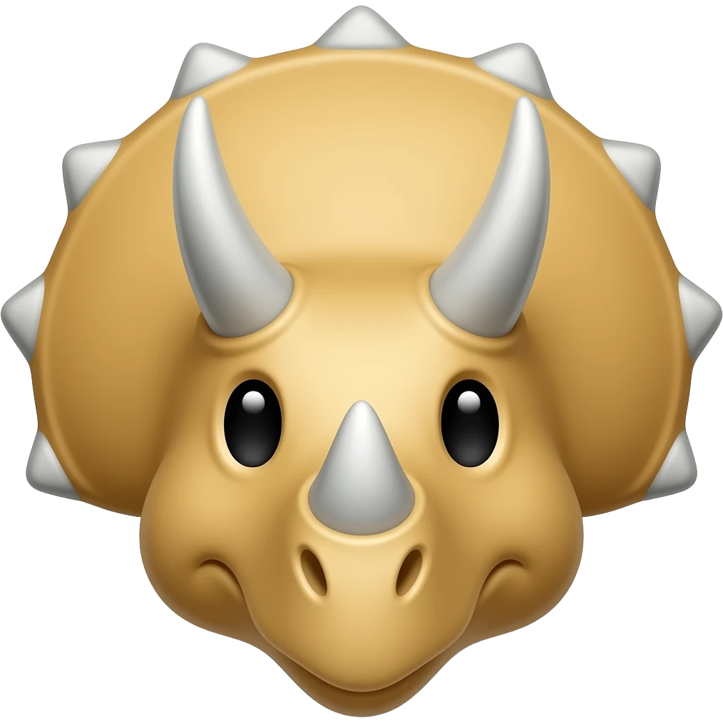 a simple triceratop emoji emoji