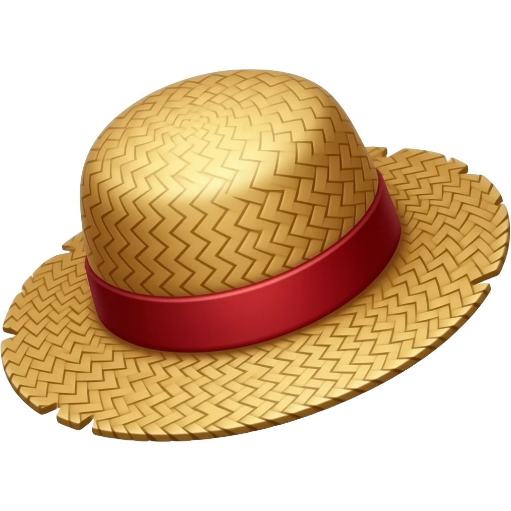 One piece hasır şapka emoji