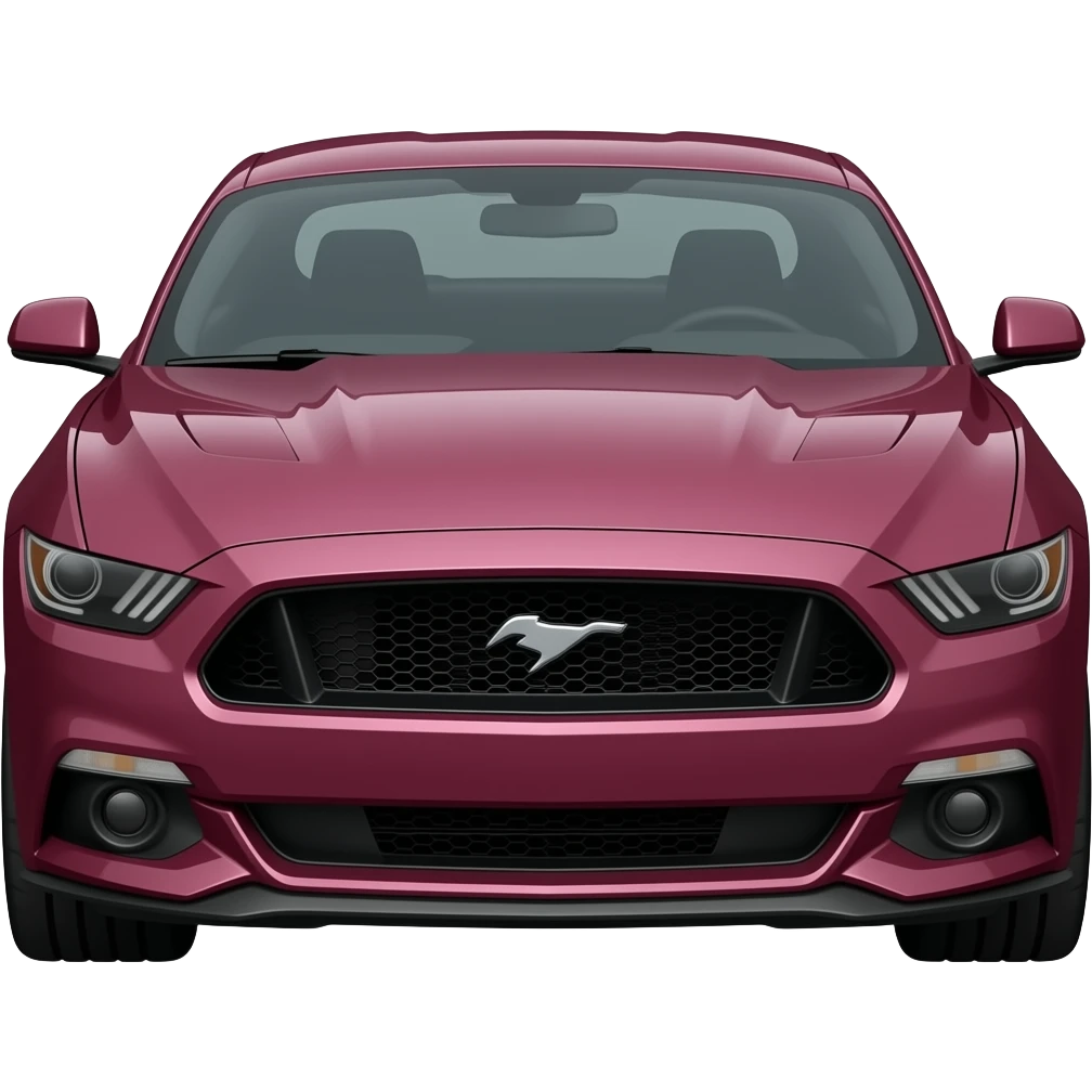 Burgundy Mustang emoji