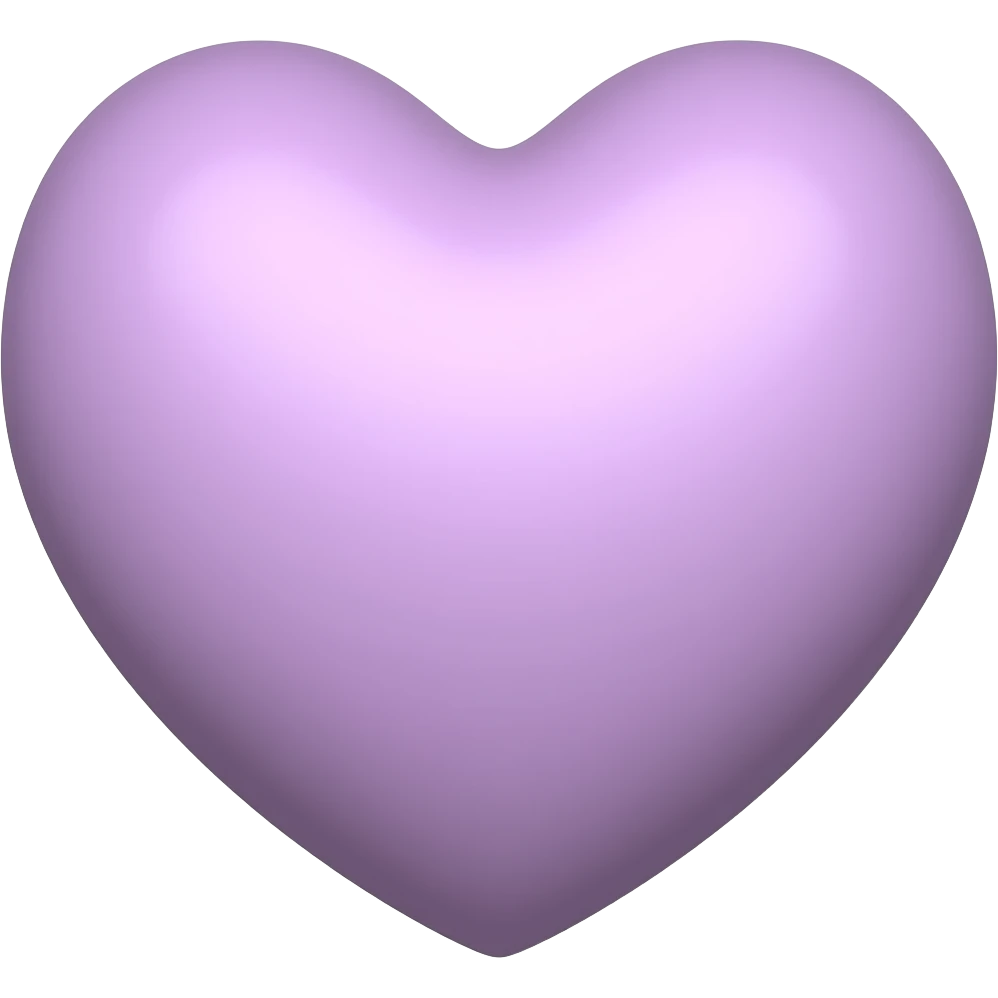 Pastel purple heart emoji
