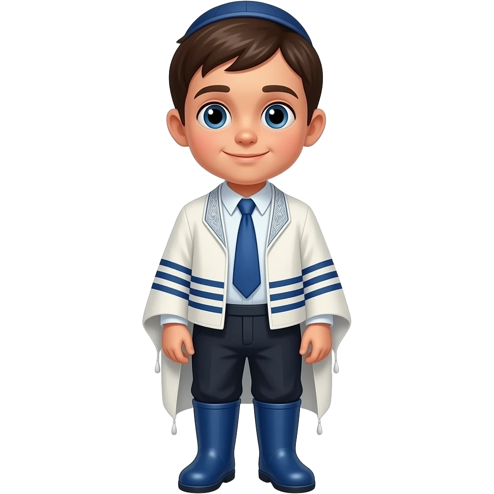 hasidc jowish boy wish  gumboots emoji