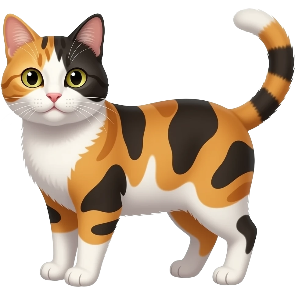 a calico cat emoji