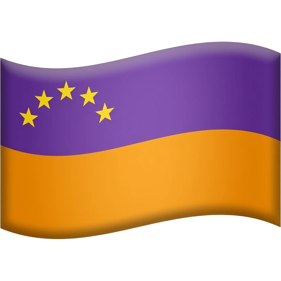 Emoji for the May Day  in purlpe and orange emoji