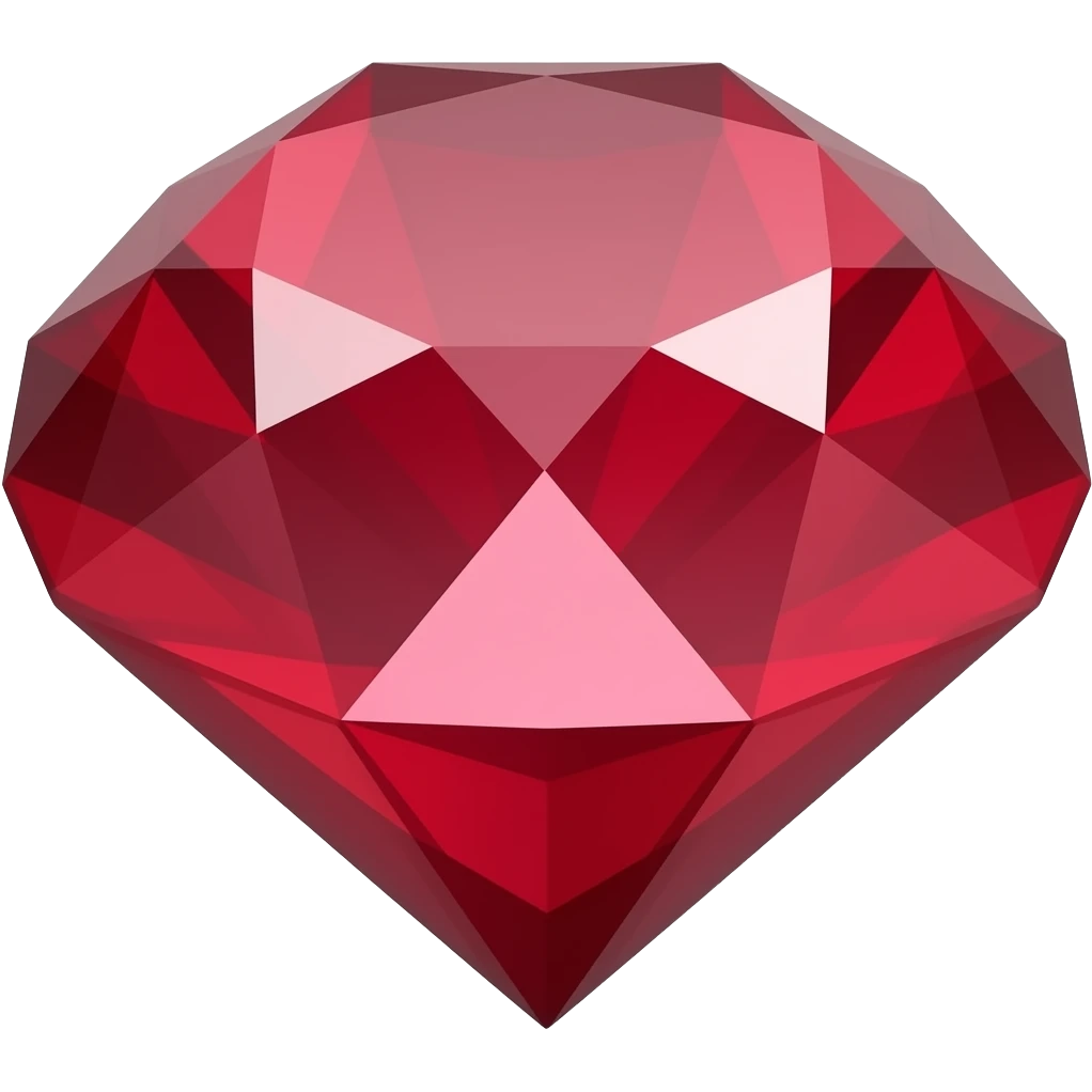 Un emoji de Rubí rojo emoji