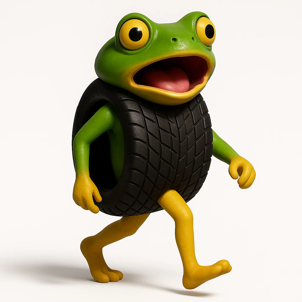 Change the expression to surprised, keeping the style and details the same. emoji