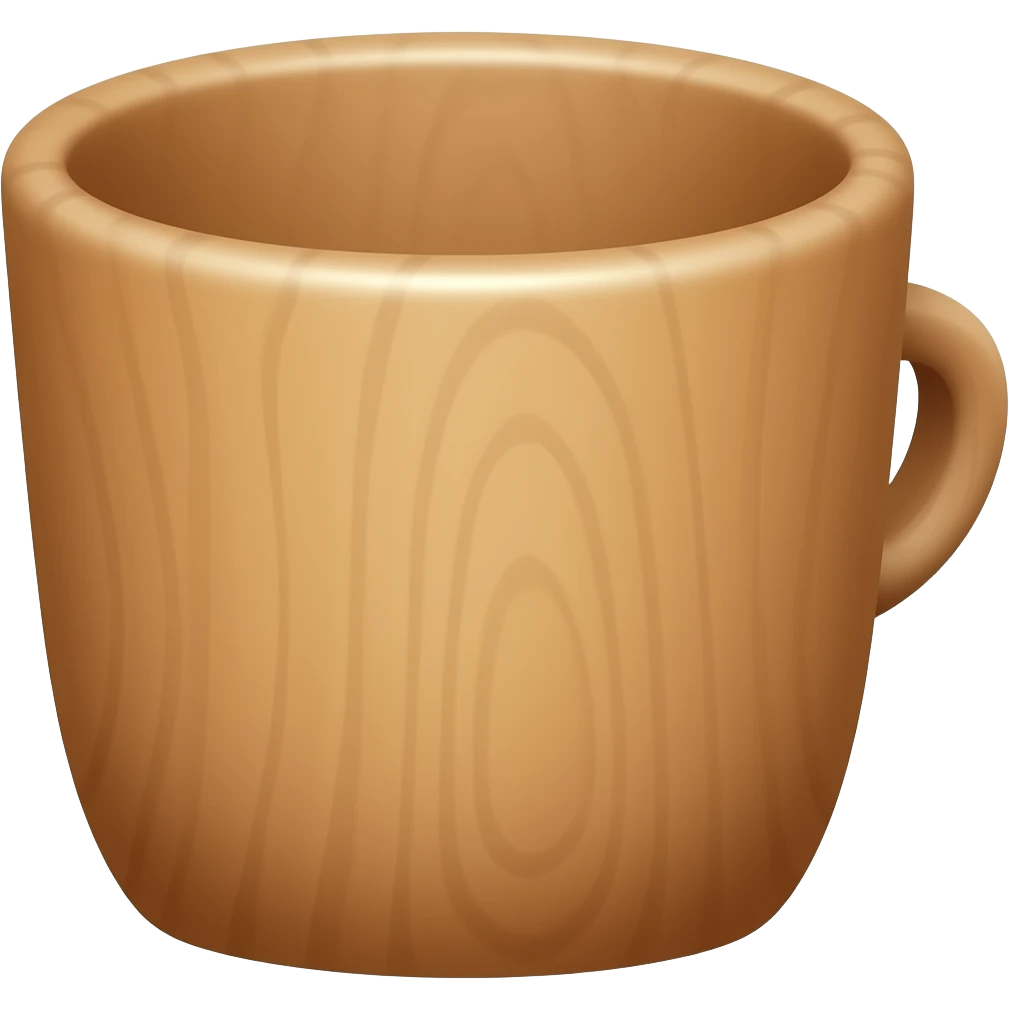 wooden cup emoji