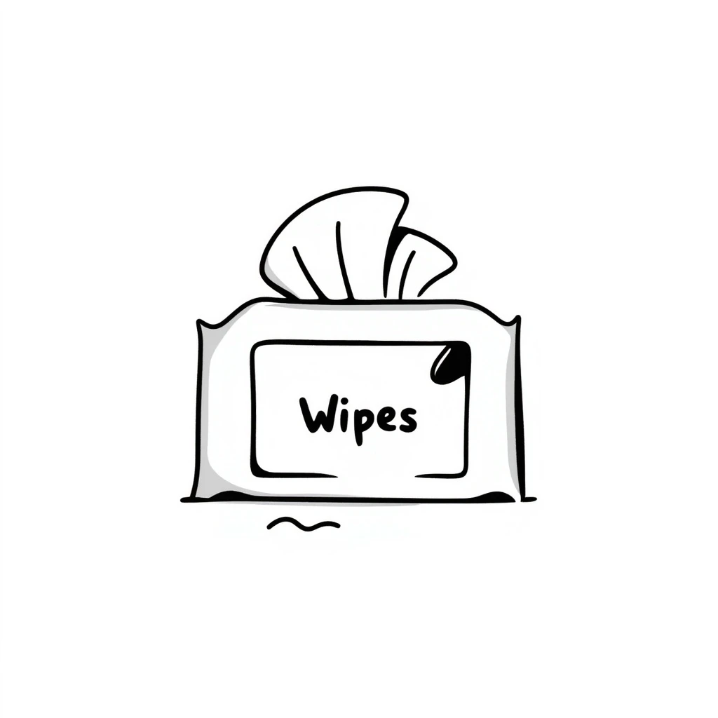 A pack of wet wipes emoji