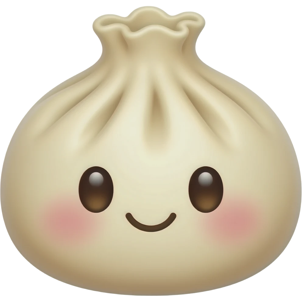 Fluffy siopao chubby cute emoji