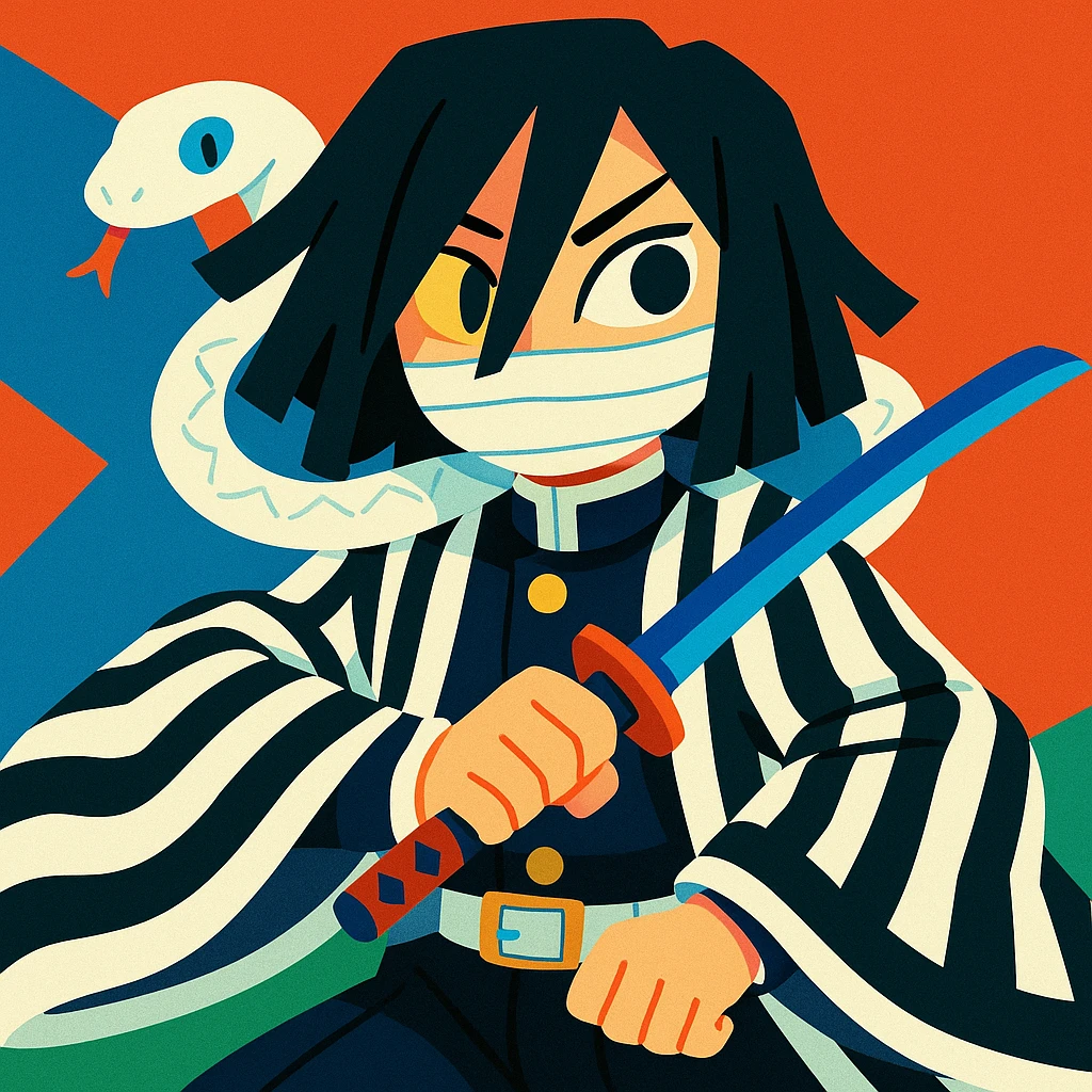 Obanai Iguro from Demon Slayer emoji
