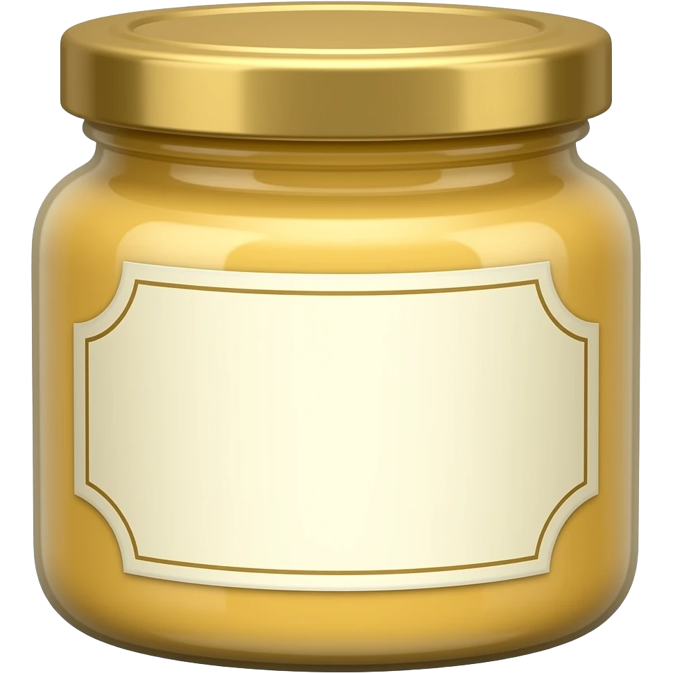 Dijon mustard jar without name dijon emoji