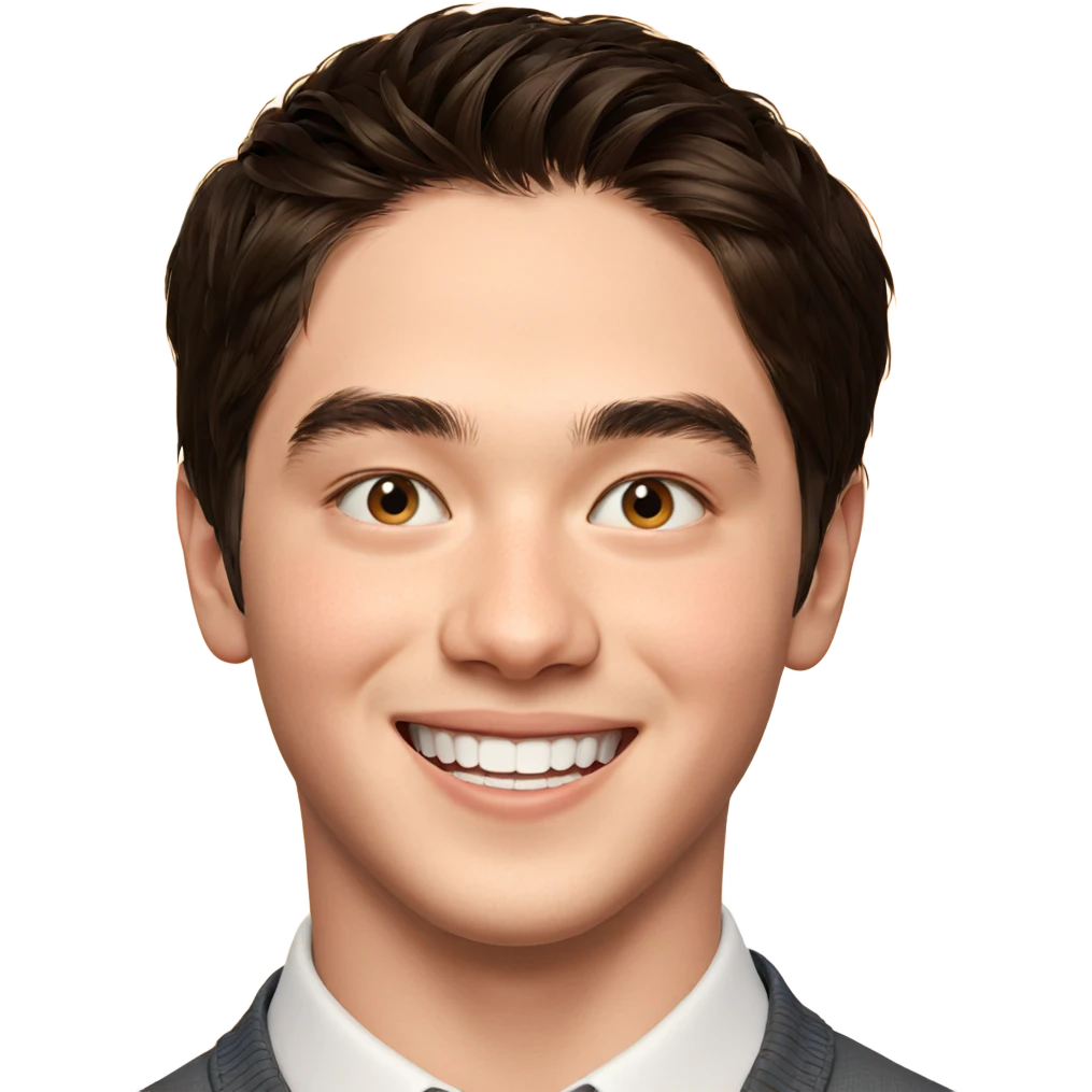 smiling boy portrait close up emoji