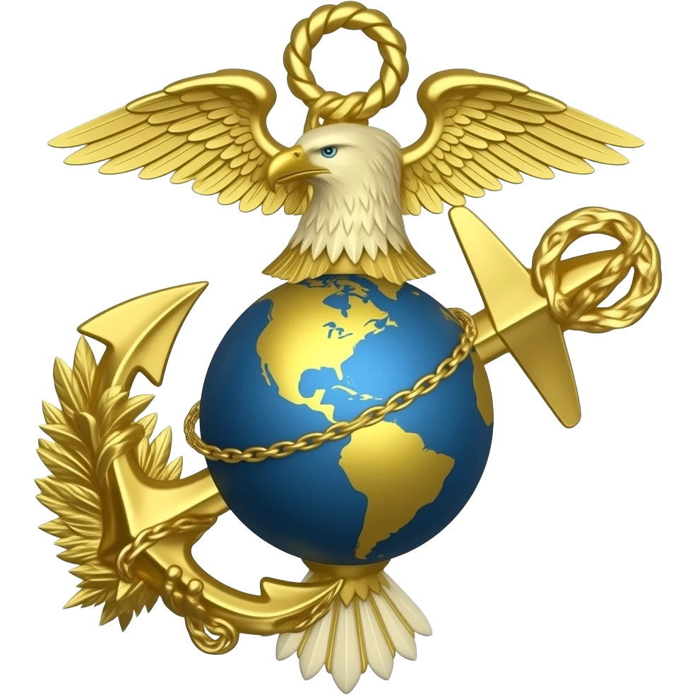 Usmc eagle globe and anchor gold emoji