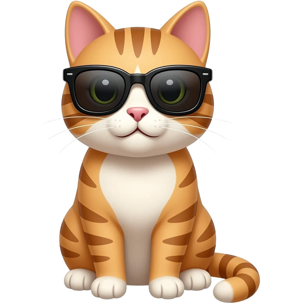 Cat wearing sunglasses emoji