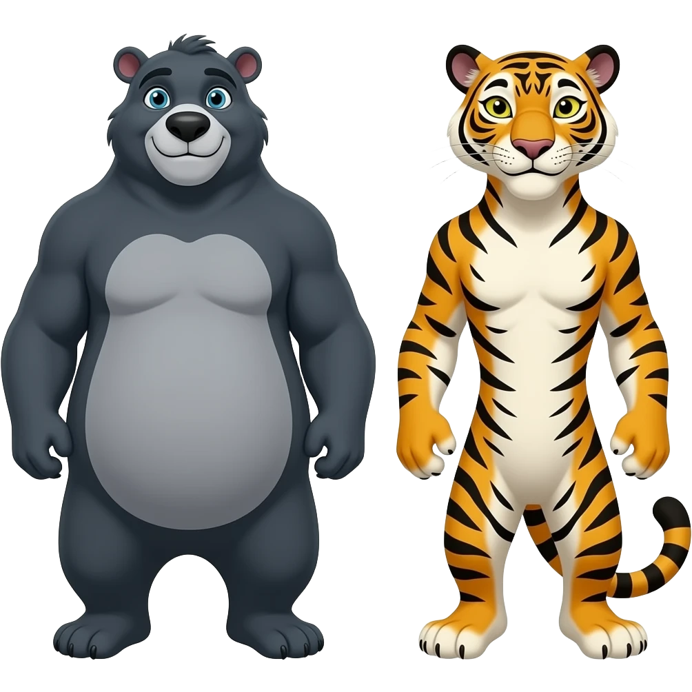 Baloo and bagheera emoji