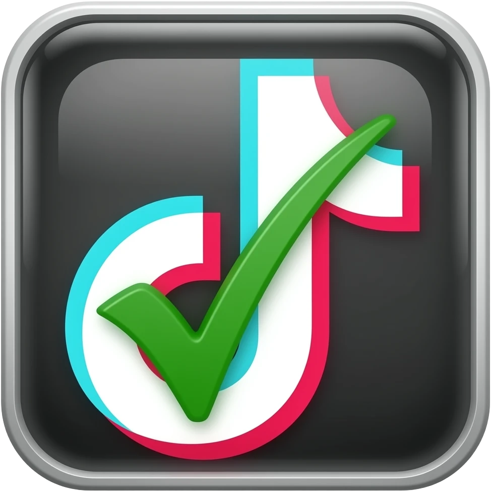 Сделай галочку верификации в тик токе emoji