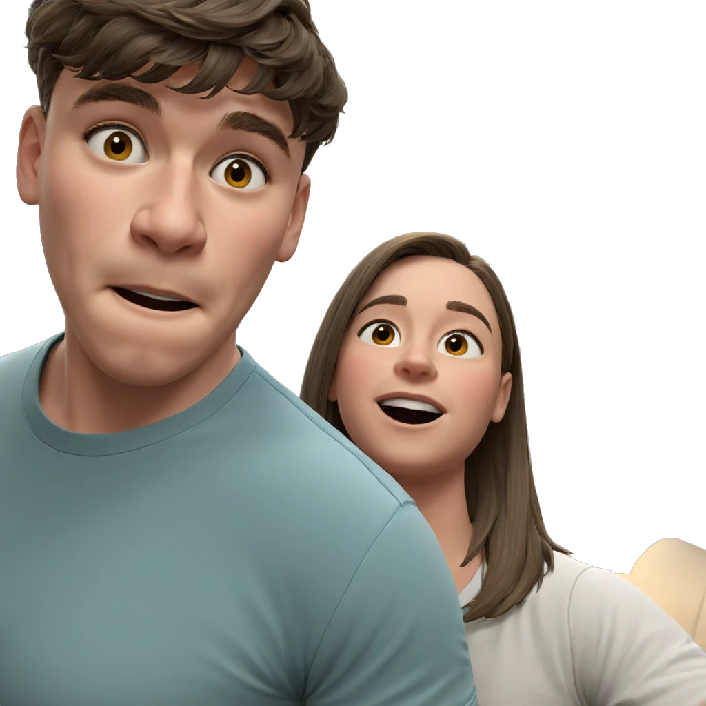 intimate indoor moment with friends emoji