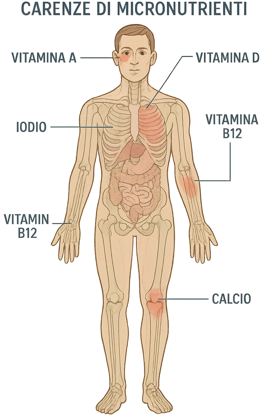 corpo umano in carenza di micronutrienti in italiano emoji