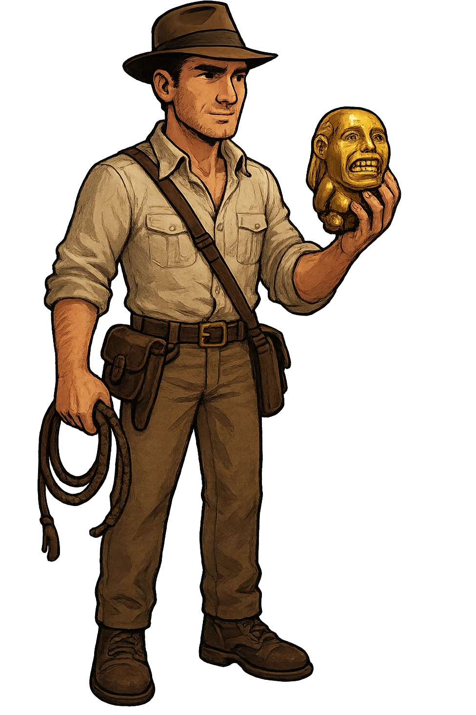 Extract the character from the background, including the clothes and accessories they are wearing, and place on a transparent background. Keep the original style and appearance exactly the same. emoji