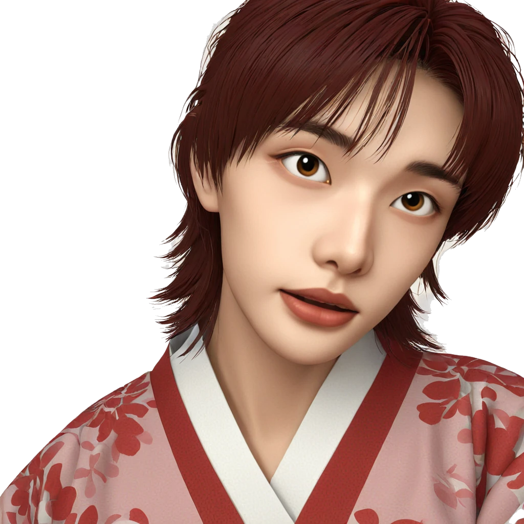 japanese girl in kimono portrait emoji