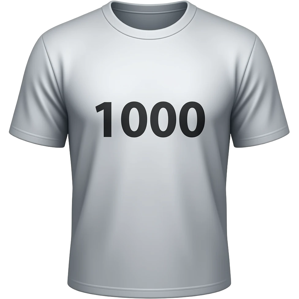 expensive t-shirt with a price 1000 dollars emoji