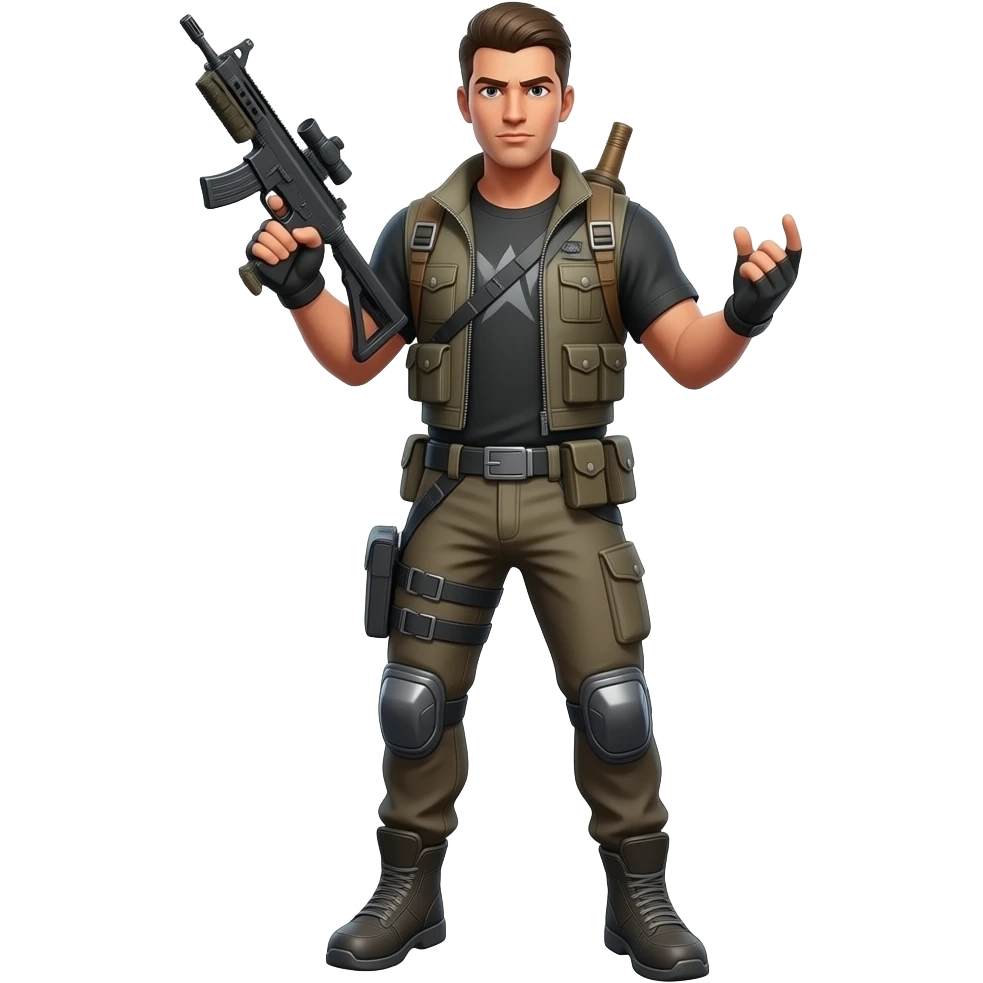 ye playing Fortnite emoji