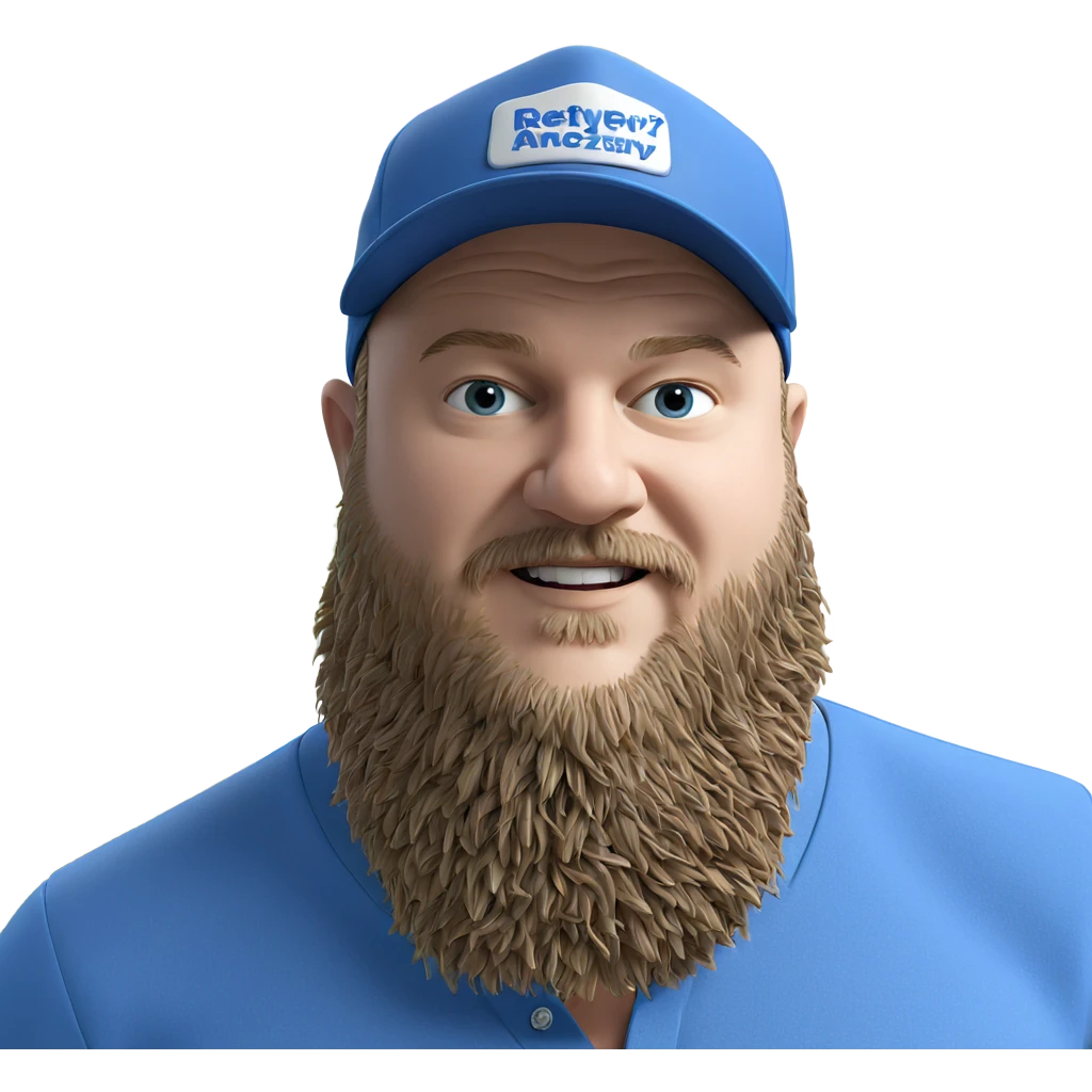 blue shirt with hat portrait emoji