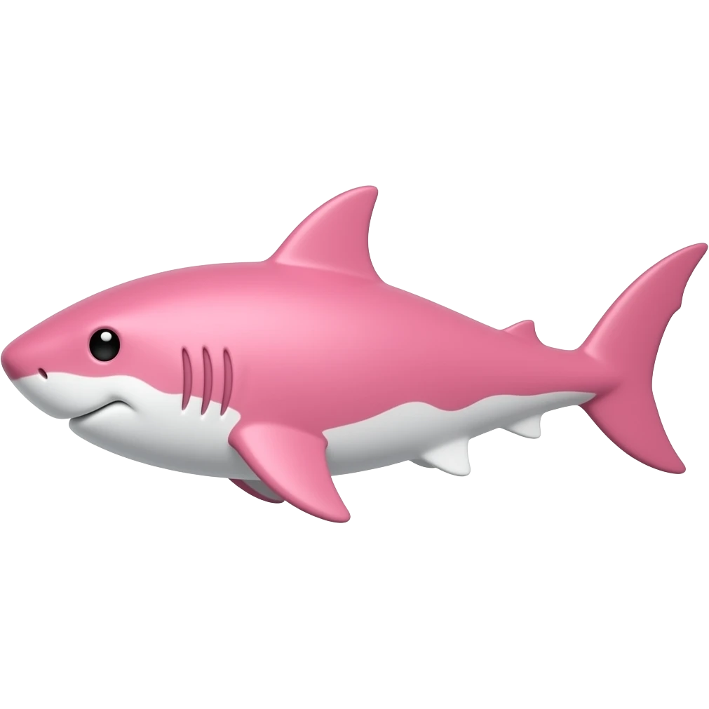 Tiburón rosita emoji